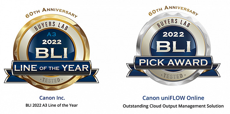 Canon takes home 3 BLI Awards from Keypoint Intelligence in 2022